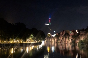 Թբիլիսիի հեռուստաաշտարակը լուսավորվել է ադրբեջանական դրոշի գույներով