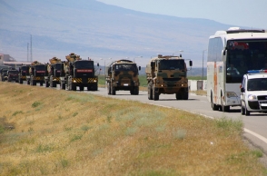 Թուրքական զորքն ու ռազմատեխնիկան ժամանել են Նախիջևան` զորավարժությունների անցկացման համար (տեսանյութ)