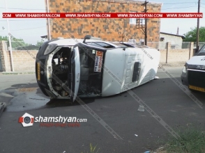В Ереване произошло ДТП с участием пассажирской маршрутки