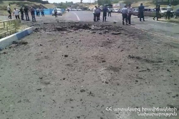 Պայթյուն Երևան-Սևան ավտոճանապարհին. վնասվել է ԱԺ նախկին պատգամավորի Range Rover-ը (տեսանյութ, լրացված)