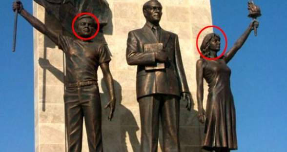 Թուրքիայում քաղաքապետը Աթաթուրքի հուշարձանի կողքին իր ու կնոջ արձանն է կանգնեցրել (լուսանկար)