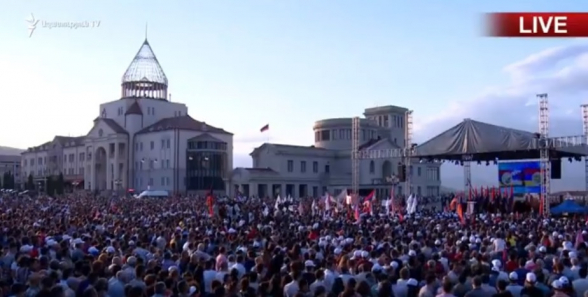 Հանրահավաք Ստեփանակերտում (տեսանյութ)