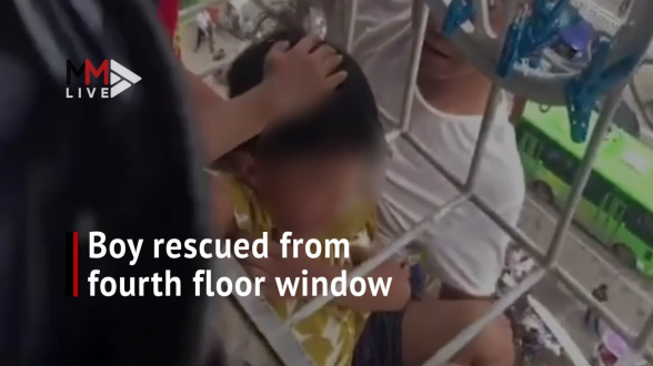 Չինաստանում տղա երեխան ընկել է 4-րդ հարկի պատուհանից և ողջ է մնացել