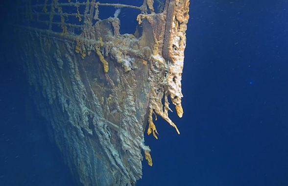 Опубликовано видео разрушающегося на дне Атлантики «Титаника»