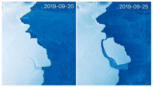 От Антарктиды откололся самый большой за последние 50 лет айсберг