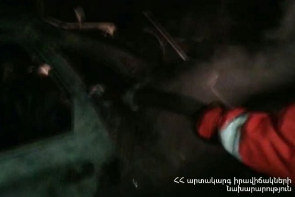 Տավուշի մարզի Այգեհովիտ համայնքում այրվել է ավտոմեքենա (տեսանյութ)
