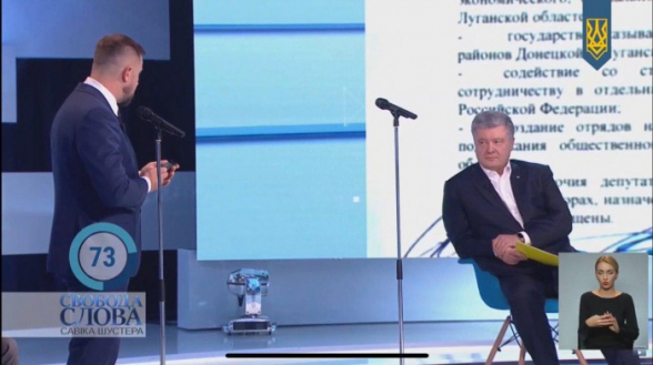 Порошенко устроил перепалку с националистом на шоу «Свобода слова» (видео)