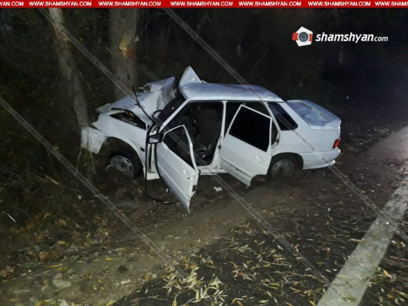 Գեղարքունիքի մարզում 26–ամյա վարորդը ВАЗ 21 1540 ավտոմեքենայով բախվել է ծառին. կա վիրավոր