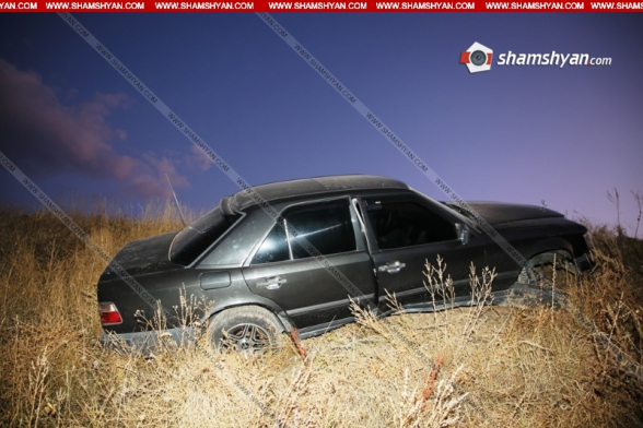 Արարատի մարզում առջևի անվահեծանի կոտրվելու հետևանքով վարորդը Mercedes-ով հայտնվել է ձորակում