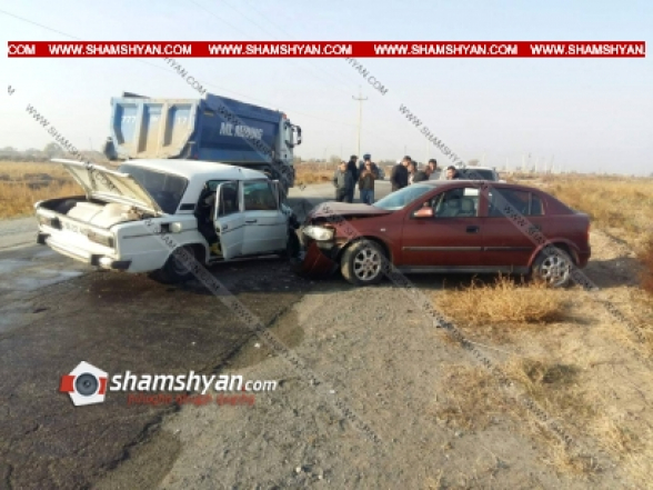 Արարատի մարզում բախվել են Opel-ն ու 06-ը. կա վիրավոր