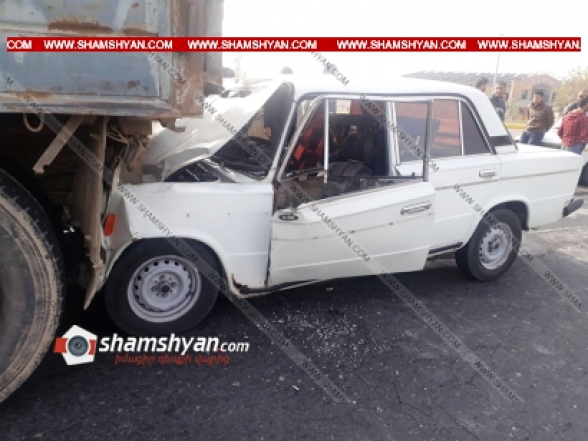 26-ամյա վարորդը 06-ով մխրճվել է 49–ամյա վարորդի քարով բարձված ЗИЛ–ի մեջ. կա վիրավոր