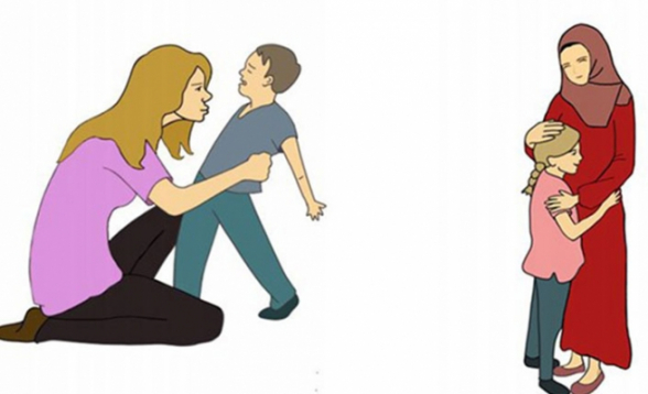 Թուրքական դասագրքում գլխաբաց կանայք միշտ «վատն» են, գլխաշորովները՝ «լավը»