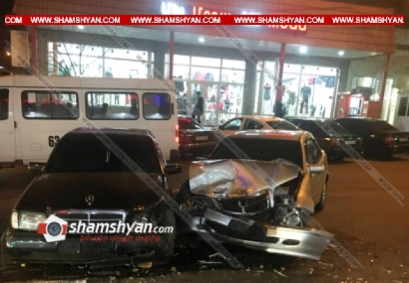 Երևանում բախվել են Mercedes-ները. հայրը և նրա 7-ամյա դուստրը տեղափոխվել են հիվանդանոց