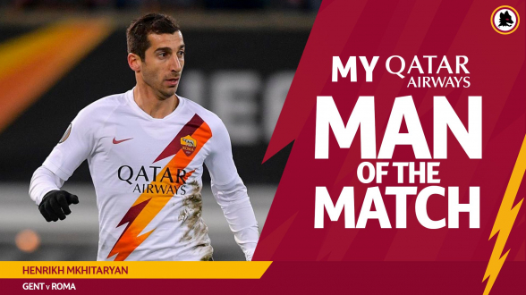 Մխիթարյանը` Գենտի դեմ հանդիպման լավագույն ֆուտբոլիստի հավակնորդ