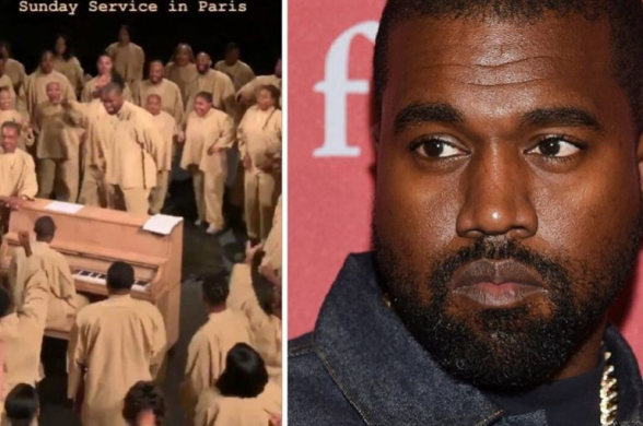 Քանյե Ուեսթը Փարիզի Նորաձևության շաբաթվա ընթացքում ելույթ է ունեցել եկեղեցական երգչախմբի հետ