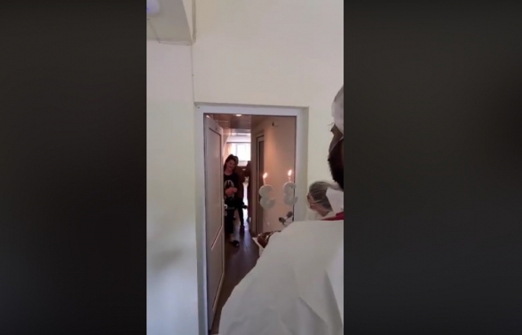 Ինչպես են շնորհավորում մեկուսացվածներից մեկի ծննդյան օրը