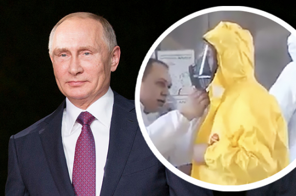 Путин посетил больницу, где проходят лечение больные коронавирусом пациенты