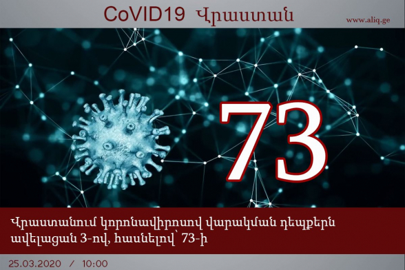 В Грузии число инфицированных коронавирусом достигло 73 человек