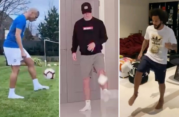 «Մնա տանը» մարտահրավերն ընդունած ֆուտբոլիստները