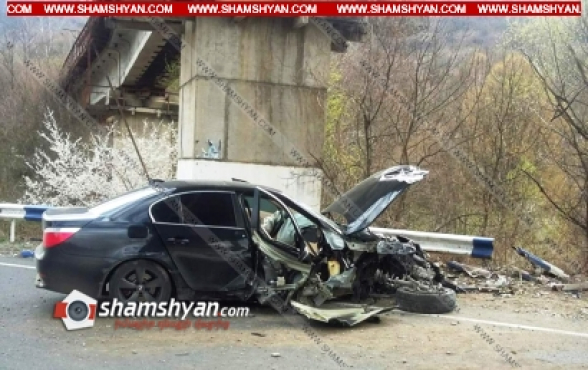 Տավուշի մարզում 21-ամյա վարորդը BMW-ով բախվել է երկաթե արգելապատնեշներին. կա վիրավոր