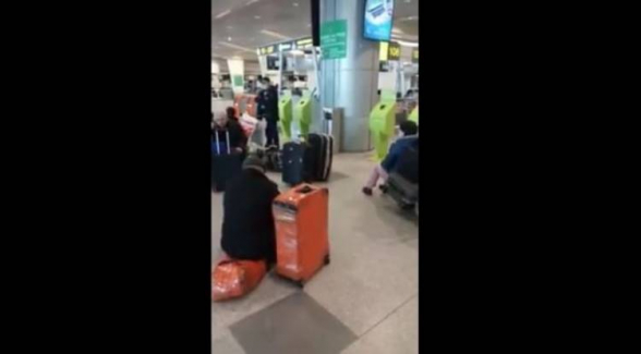 Группа армян застряла в московском аэропорту «Домодедово» (видео)