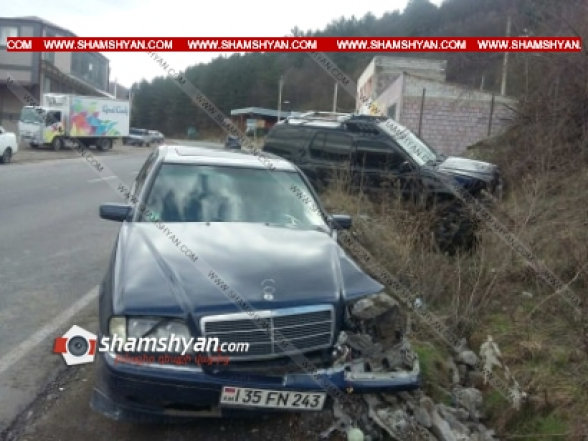 Դիլիջանում բախվել են Mercedes-ն ու Nissan-ը. կա վիրավոր