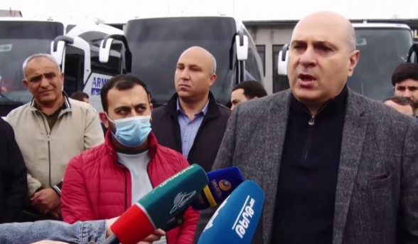 Տուրիստական ավտոբուսների վարորդները բողոքի ակցիա են անում (տեսանյութ)