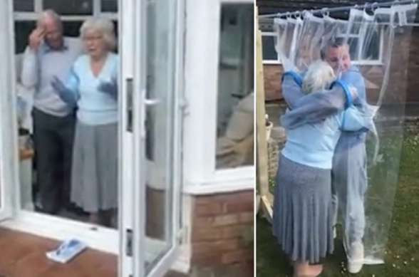 Մեծ Բրիտանիայում ամիսներ շարունակ տատիկից հեռու գտնված թոռը նրան գրկելու համար ապահով հարմարանք է ստեղծել