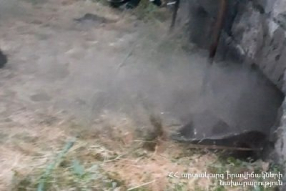 Արգավանդ գյուղի տներից մեկի նկուղում հրդեհ է բռնկվել