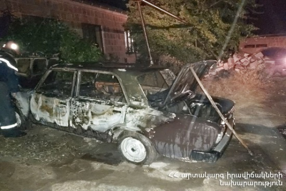 Մխչյան գյուղի տներից մեկում այրվել է ավտոմեքենա