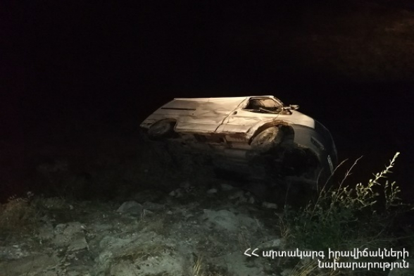 Մրգաշեն-Նոր Հաճն ավտոճանապարհին ավտոմեքենան ընկել է ձորակը. կան տուժածներ