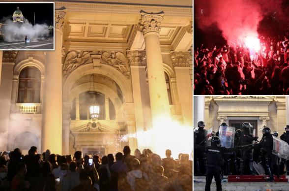 Daily Mail-ը Սերբիայում կարանտինի խստացման դեմ բողոքի ակցիայից բացառիկ լուսանկարներ և տեսանյութեր է հրապարակել (լուսանկար, տեսանյութ)