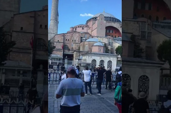 Впервые с 1934 года из собора Святой Софии прозвучал призыв на намаз