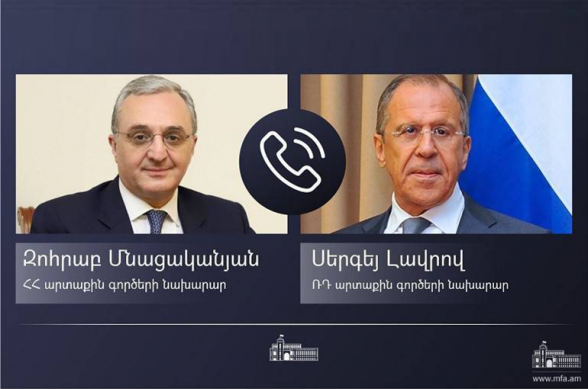 Զոհրաբ Մնացականյանը հեռախոսազրույց է ունեցել Սերգեյ Լավրովի հետ
