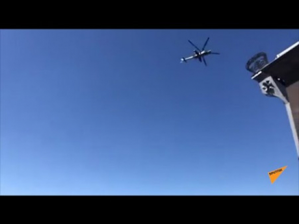 Российские вертолеты проводят учения близ армяно-турецкой границы (видео)