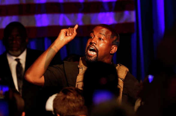 Канье Уэст на встрече с избирателями рыдал, ругался и цитировал Библию (видео)