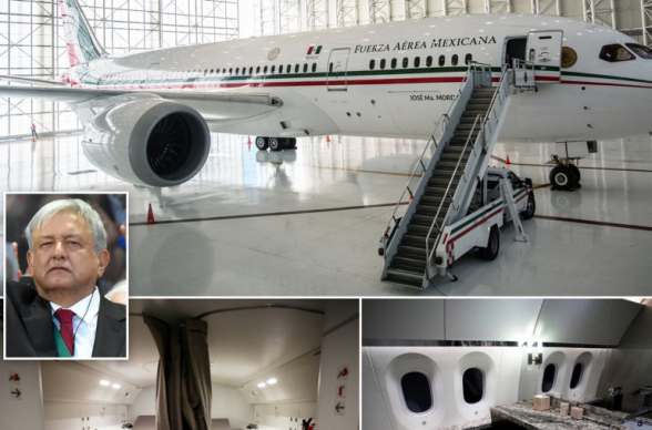 Глава Мексики показал выставленный на продажу президентский самолет