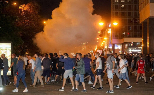 Բելառուսում հետընտրական բողոքի ակցիաների ընթացքում 120 մարդ է ձերբակալվել (տեսանյութ)