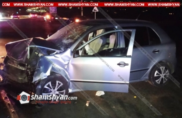 Ավտովթար՝ Կոտայքում. Աբովյան-Նոր Հաճն ավտոճանապարհի կամրջի վրա բախվել են Skoda և Ford մակնիշի ավտոմեքենաներ, 5 մարդ հոսպիտալացվել է