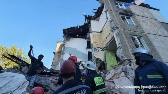 Երևանում գազի պայթյունից շենքի փլուզման հետևանքով 2 մարդ հոսպիտալացվել է, մեկի վիճակը ծայրահեղ ծանր է