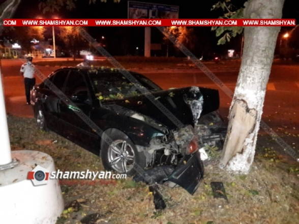 Լոռու մարզում ոստիկանության 27-ամյա ծառայողը BMW-ով բախվել է ծառին