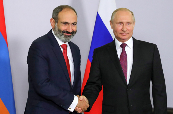 Состоялся телефонный разговор премьера Армении с президентом России