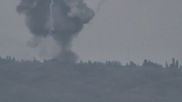 Новые кадры уничтожения опорных пунктов и военной техники ВС Азербайджана