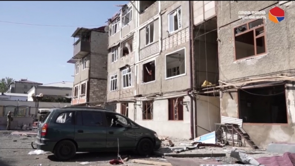 Степанакерт после артобстрела 2 октября (видео)