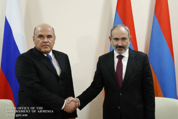Пашинян и Мишустин обсудили ситуацию в Нагорном Карабахе (видео)