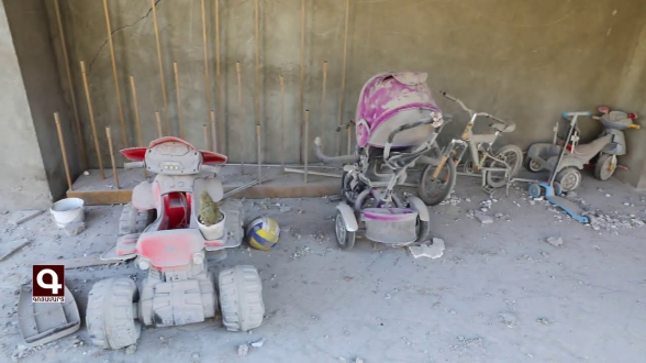 Последствия ночного обстрела населенных пунктов Арцаха (видео)