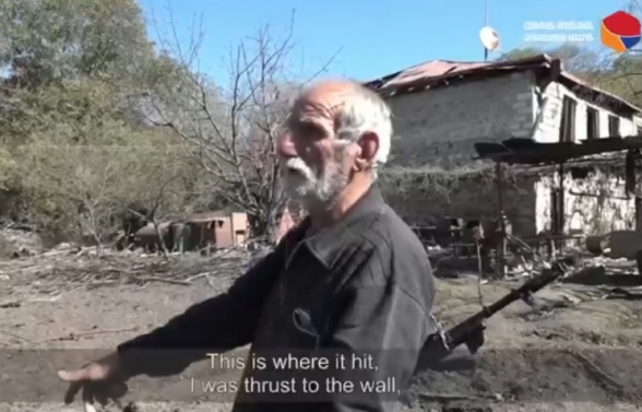 Ադրբեջանական ագրեսիայի հետևանքով Շոշ գյուղի բնակիչ Յուրա Մելքումյանը կորցրել է իր տունը
