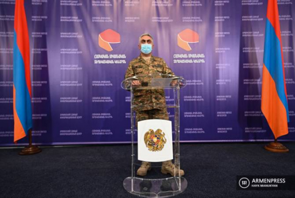 Արծրուն Հովհաննիսյանի և կամավոր Հարություն Բաղդասարյանի ճեպազրույցը (տեսանյութ)