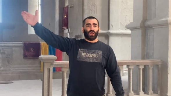 «Երազ իմ երկիր հայրենի» երգը՝ Շուշիի Սուրբ Ամենափրկիչ Ղազանչեցոց մայր տաճարում