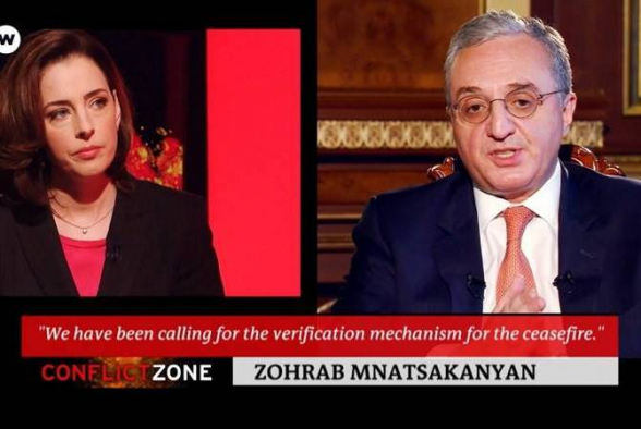 Հայկական կողմերը ընդգծում են հրադադարի և վերիֆիկացիոն մեխանիզմի կարևորությունը. Մնացականյանի հարցազրույցը «Դոյչե Վելլե»-ին